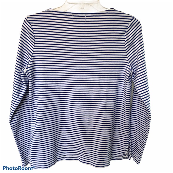 Vineyard Vines Blue and White Striped Long Sleeve - Picture 2 of 8